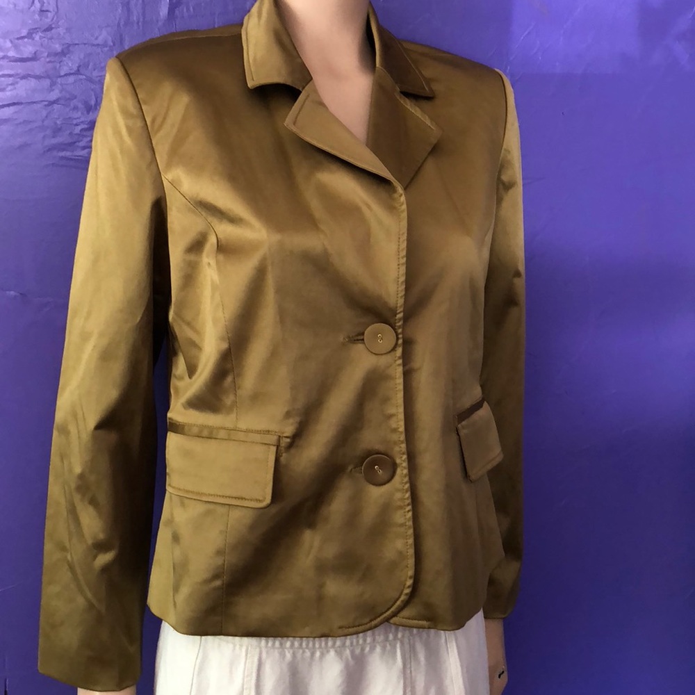LAL Olive Cotton Jacket Women Large shine